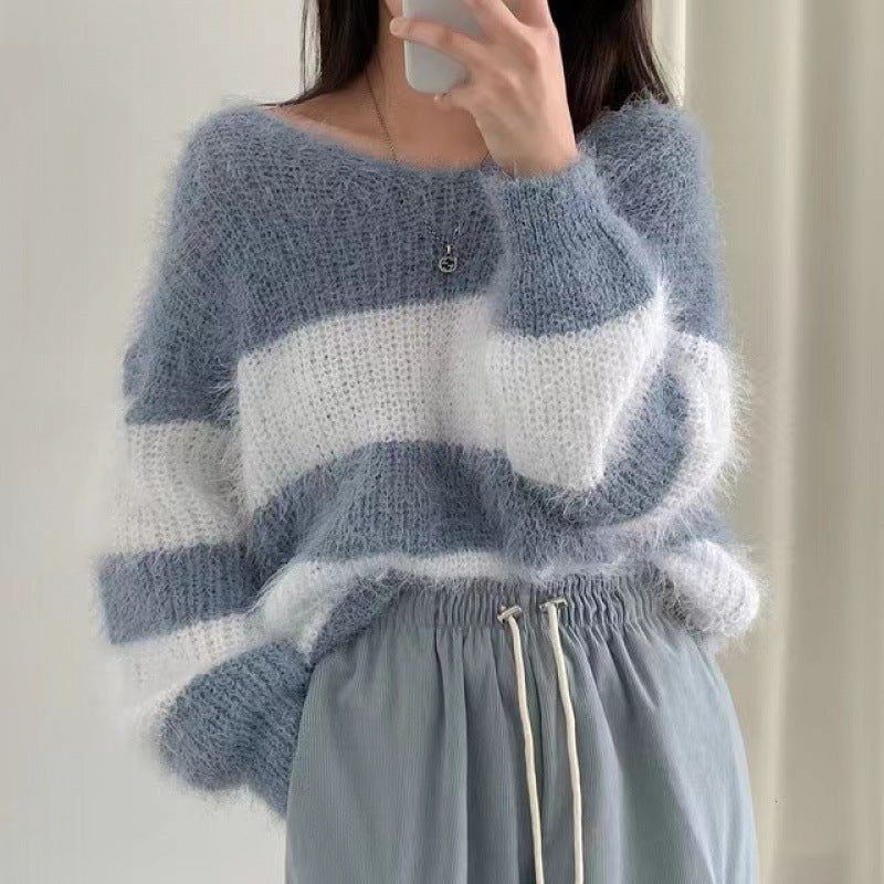 Confortéa™ | Pull Rayé Mohair Femme