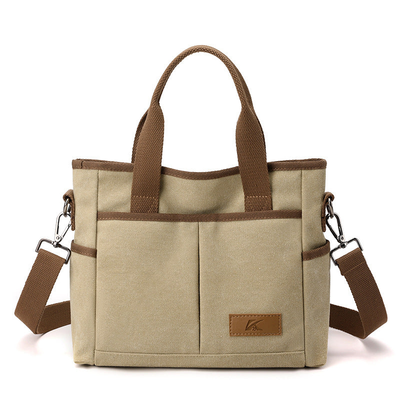 Sac Fourre-Tout en Toile - Sac à Main Casual pour Femme