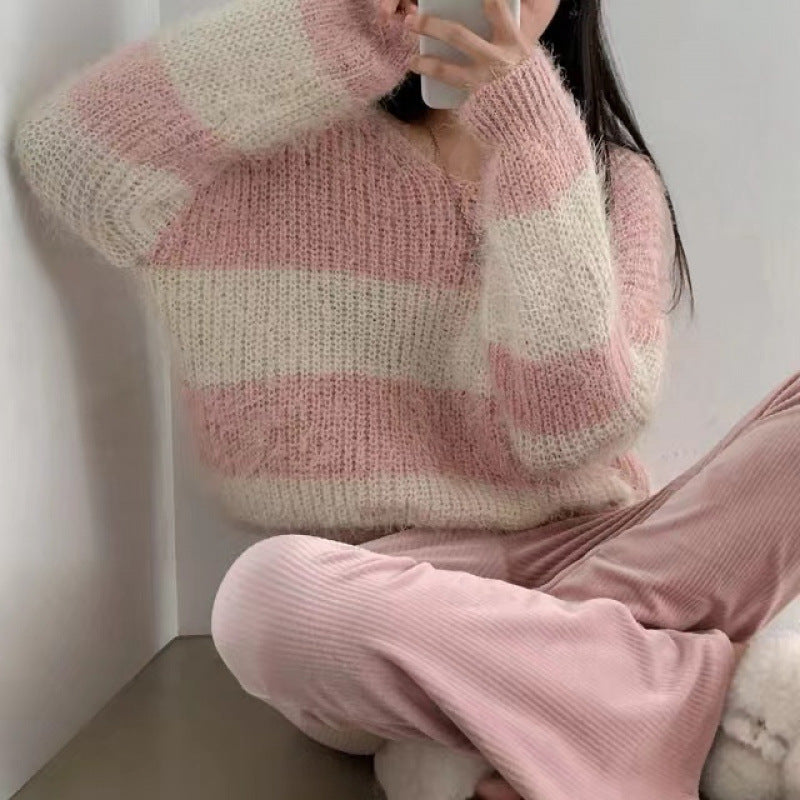 Confortéa™ | Pull Rayé Mohair Femme