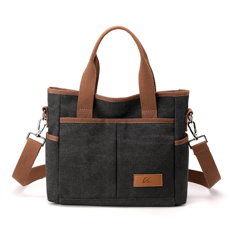 Sac Fourre-Tout en Toile - Sac à Main Casual pour Femme