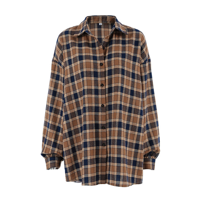 Chemise Ample à Carreaux