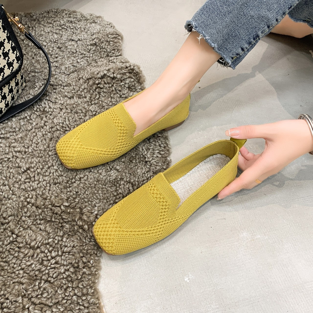 Mocassins légers en maille respirante