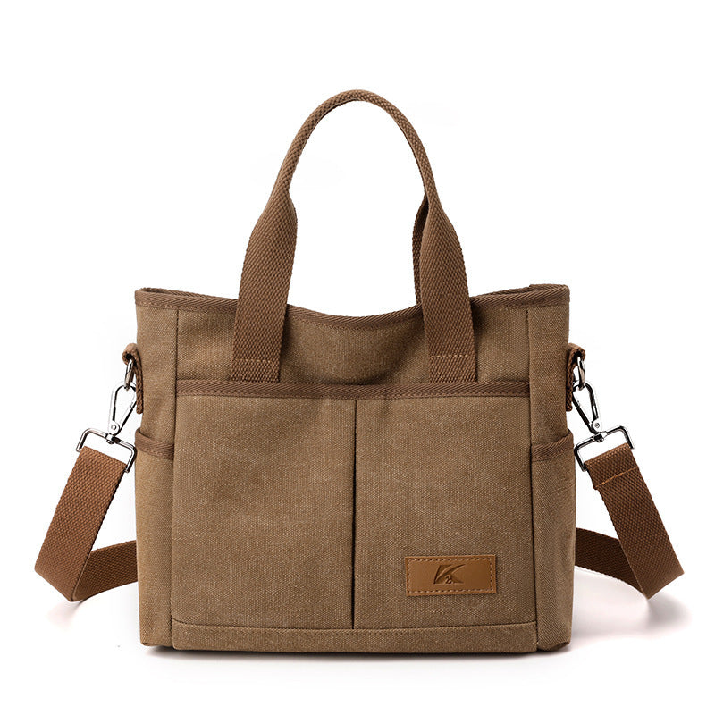 Sac Fourre-Tout en Toile - Sac à Main Casual pour Femme