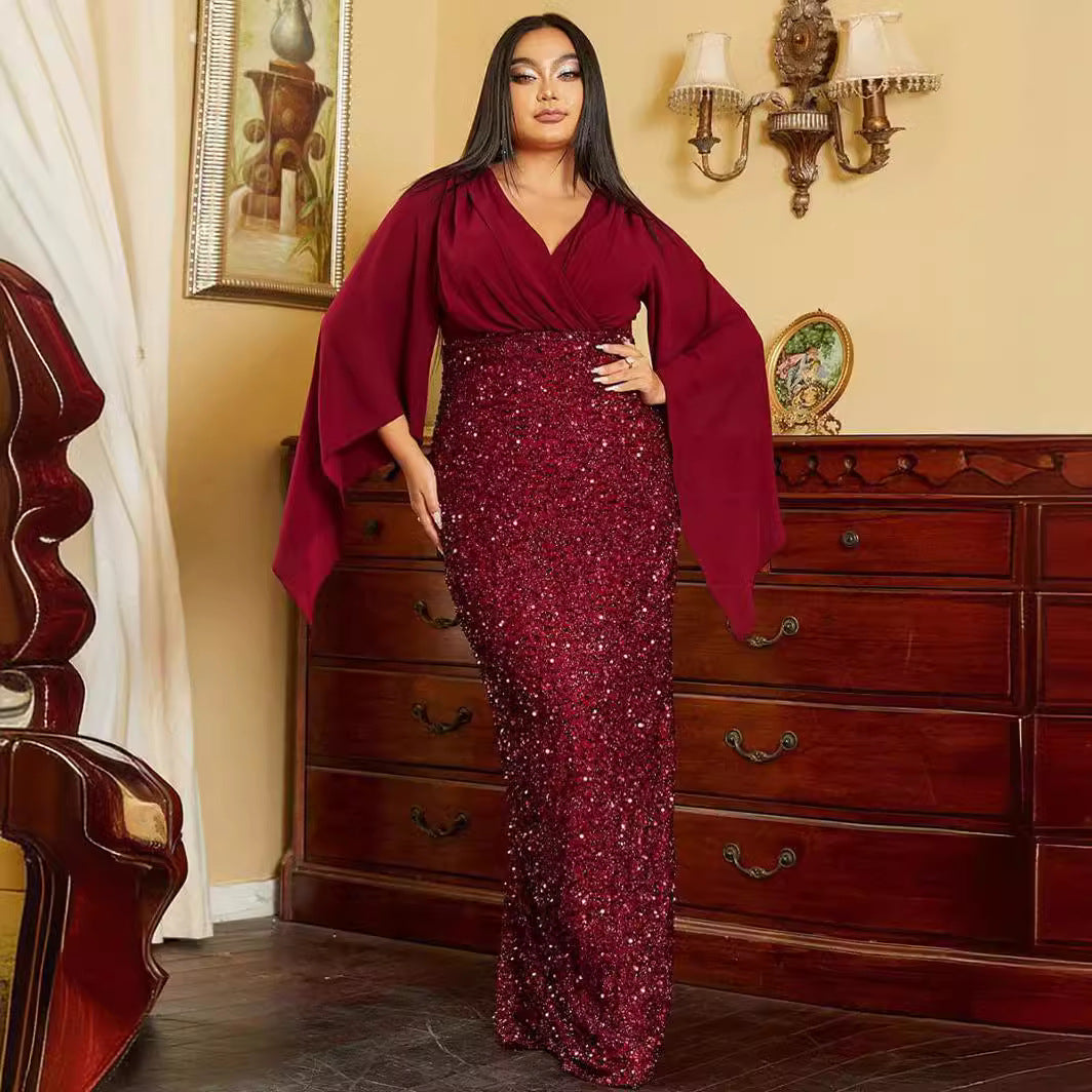 Robe Éblouissante à Sequins – Élégance et Raffinement