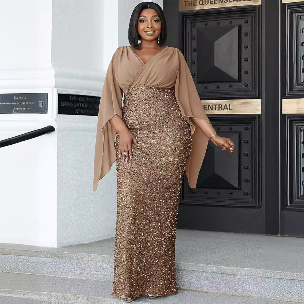 Robe Éblouissante à Sequins – Élégance et Raffinement