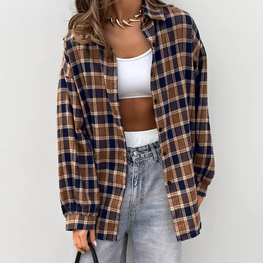 Chemise Ample à Carreaux