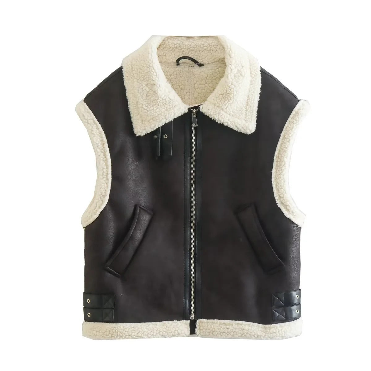 Gilet Sherpa Sans Manches