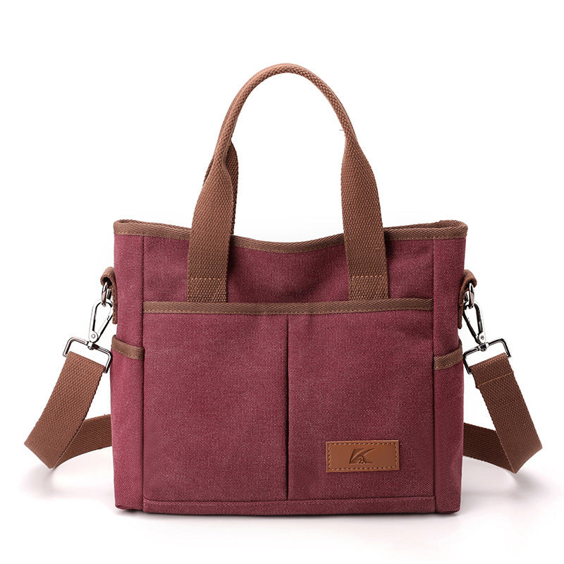 Sac Fourre-Tout en Toile - Sac à Main Casual pour Femme