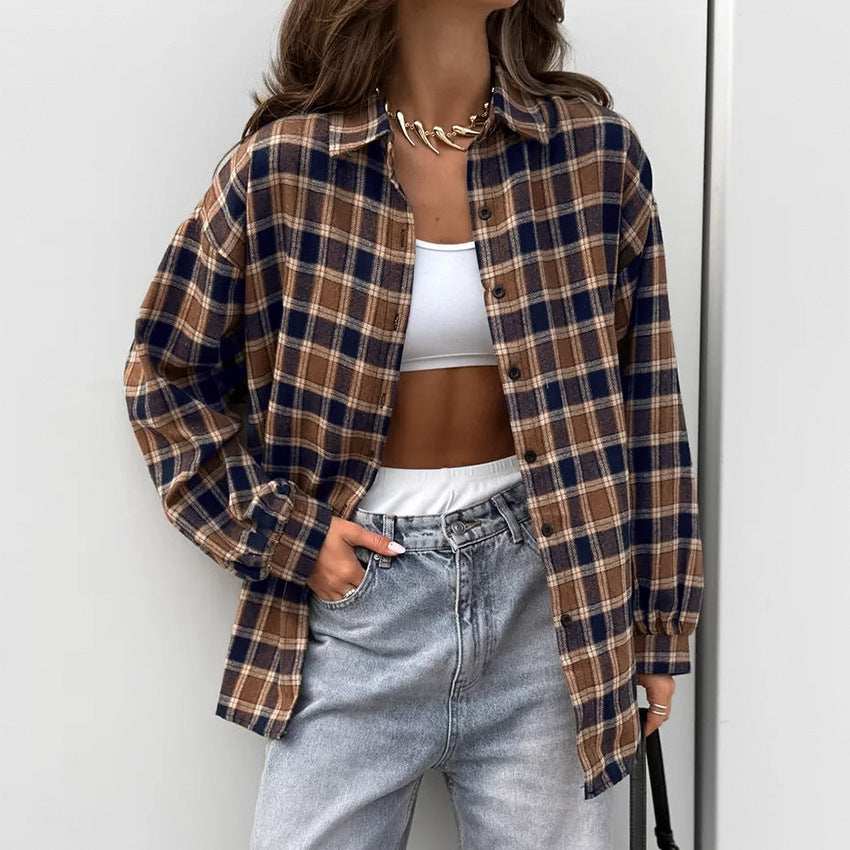 Chemise Ample à Carreaux