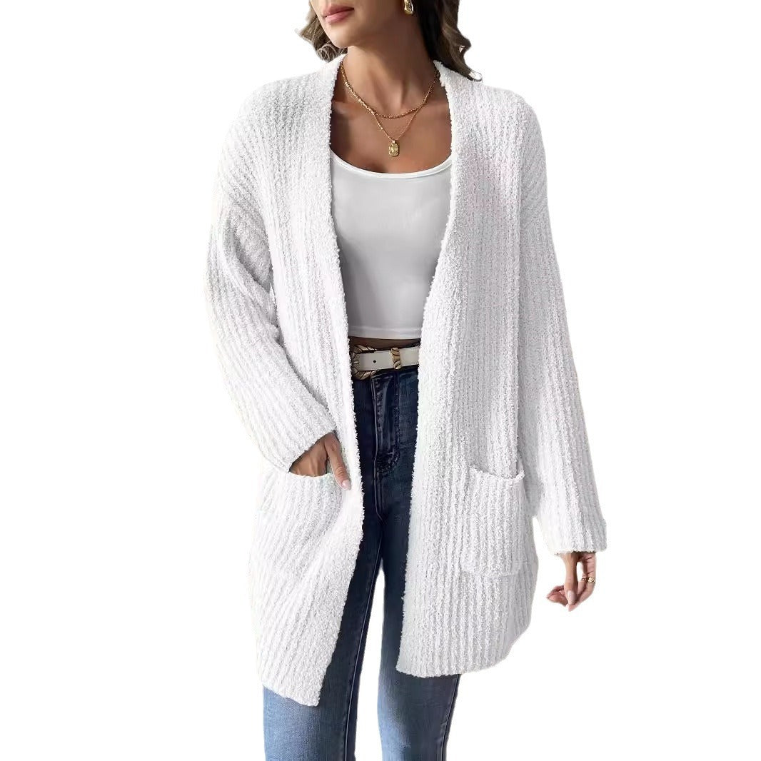 Cardigan en Velours pour Femme