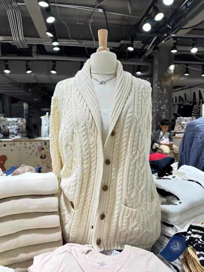 Cardigan Tricot Torsadé Femme