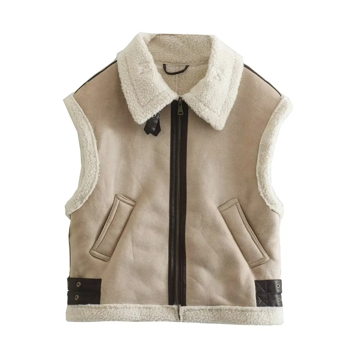 Gilet Sherpa Sans Manches