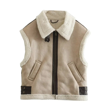 Gilet Sherpa Sans Manches