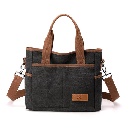 Sac Fourre-Tout en Toile - Sac à Main Casual pour Femme