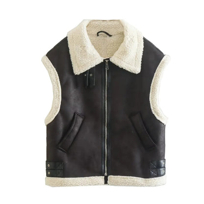 Gilet Sherpa Sans Manches