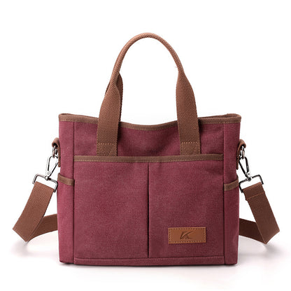 Sac Fourre-Tout en Toile - Sac à Main Casual pour Femme