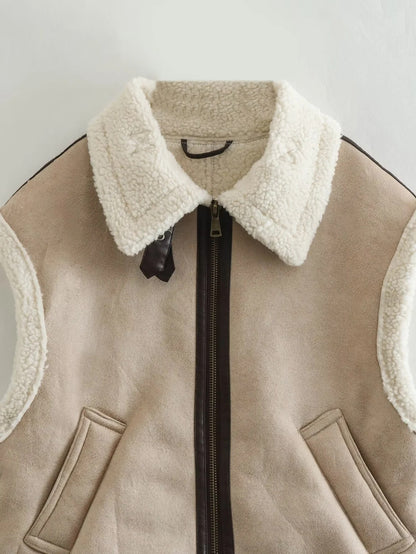 Gilet Sherpa Sans Manches