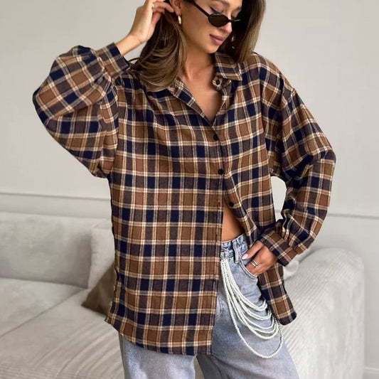 Chemise Ample à Carreaux