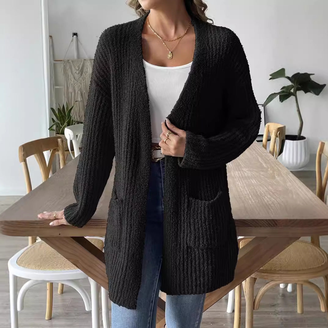 Cardigan en Velours pour Femme